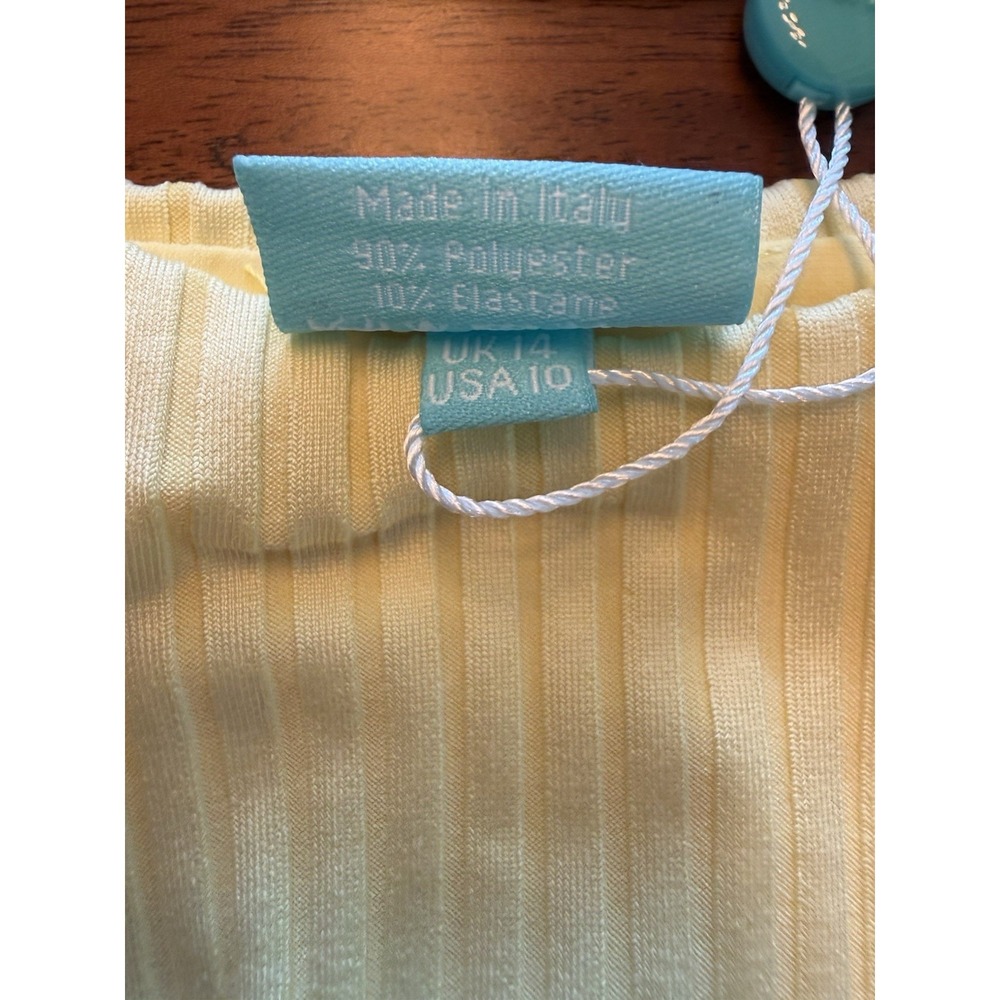 Melissa Odabash Toulouse Ribbed Bikini Set Yellow US 10 UK 14 Swimsuit NWT - Picture 12 of 12
